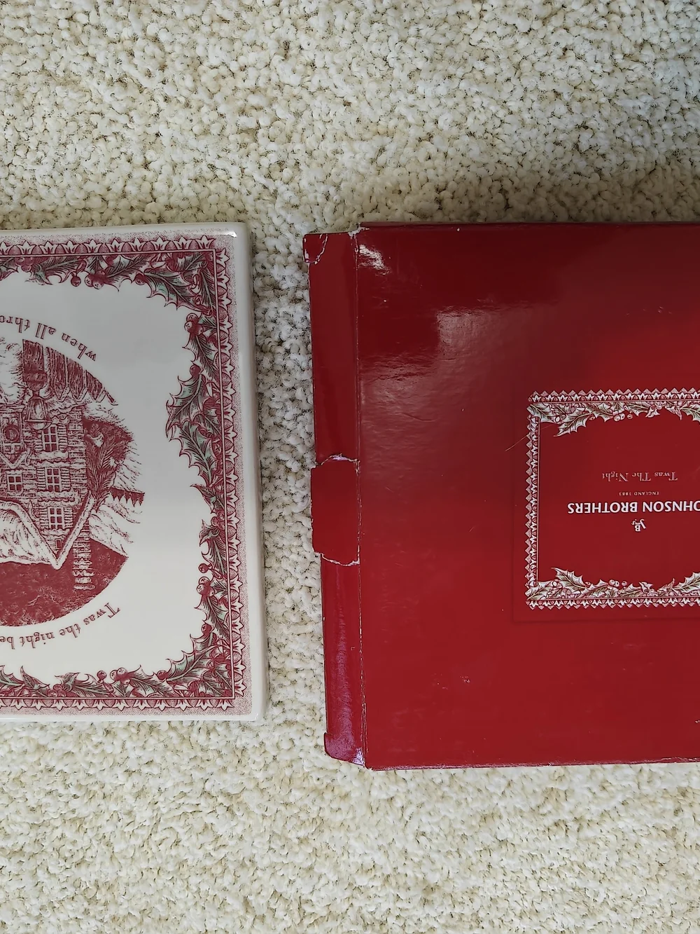 Johnson Brothers Red and Green Holiday Trivet